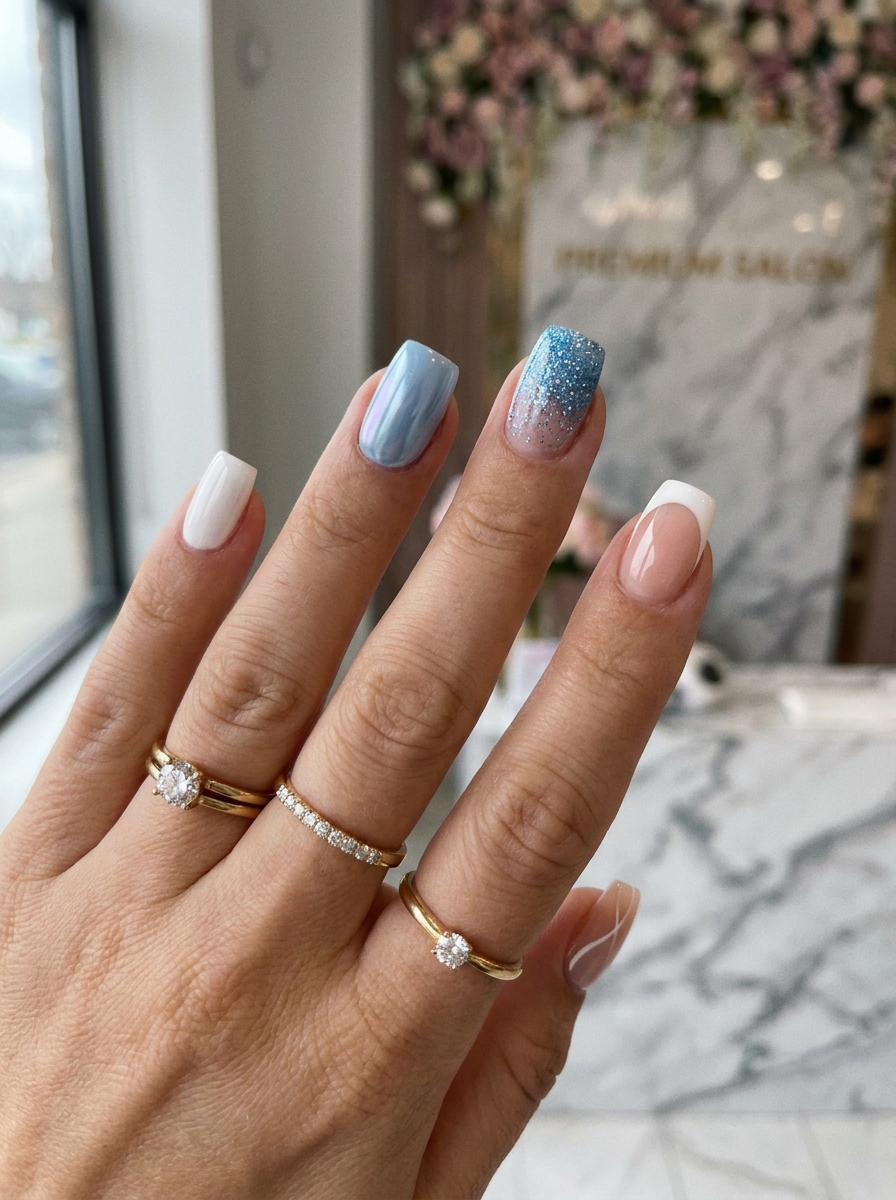 Mix-and-Match Square Nails